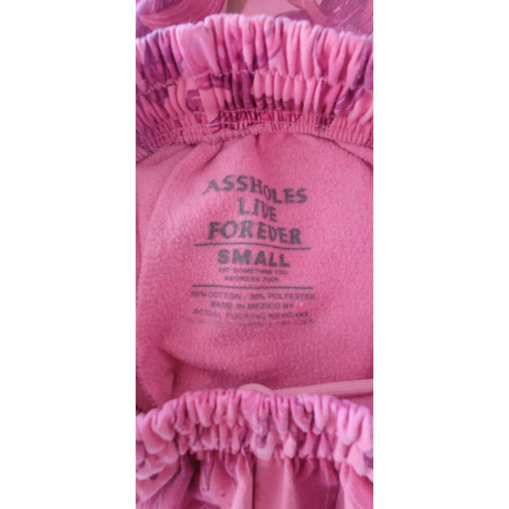 Vintage Mushroom Sweatpants Size SM Pink Hippie Festival Fairy Boho - Picture 7 of 11